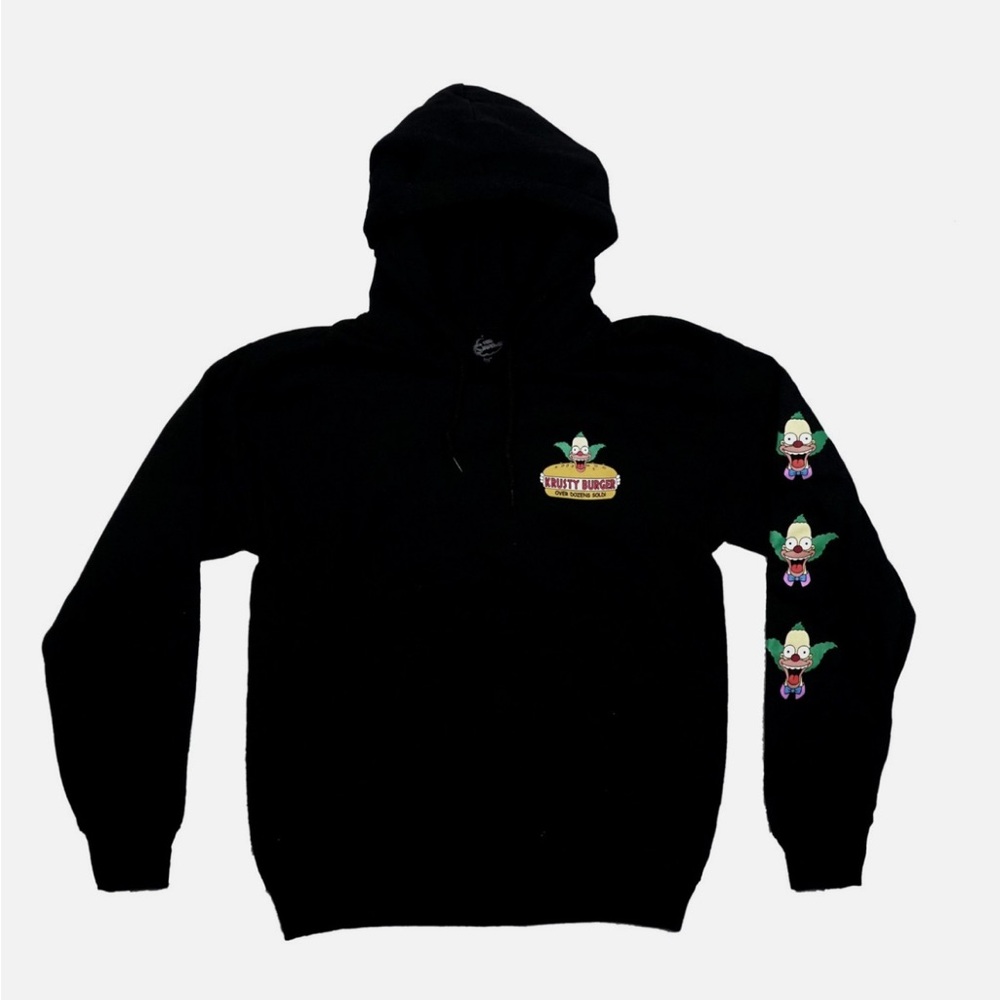 The Simpsons Krusty Burger Men's Black Hoodie